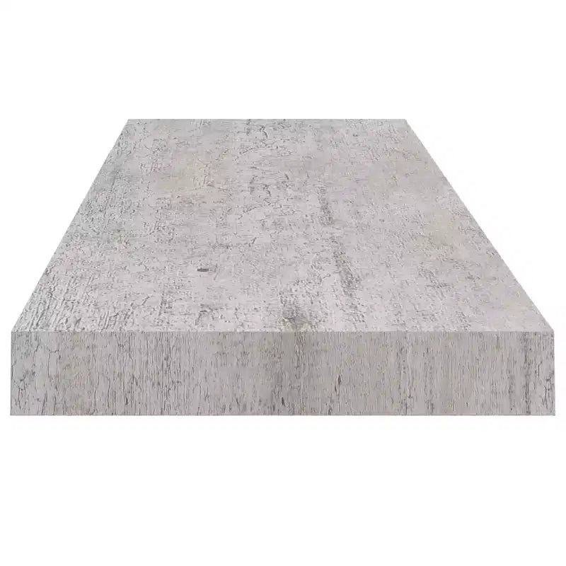Étagère murale Gris béton Nid d'abeille MDF, métal 31,5 x 9,3 x 1,5 po