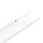 Étagère murale en MDF blanc très brillant - lot de 4