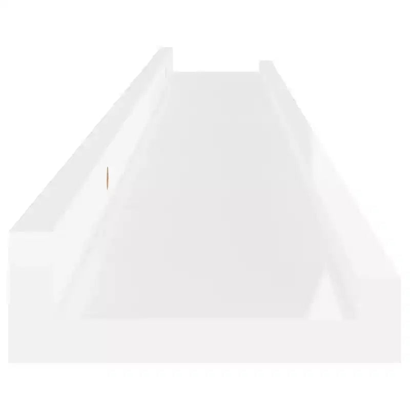 Étagère murale en MDF blanc très brillant - lot de 4