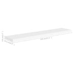 Étagère murale, lot de 2, nid d'abeille, MDF blanc, métal