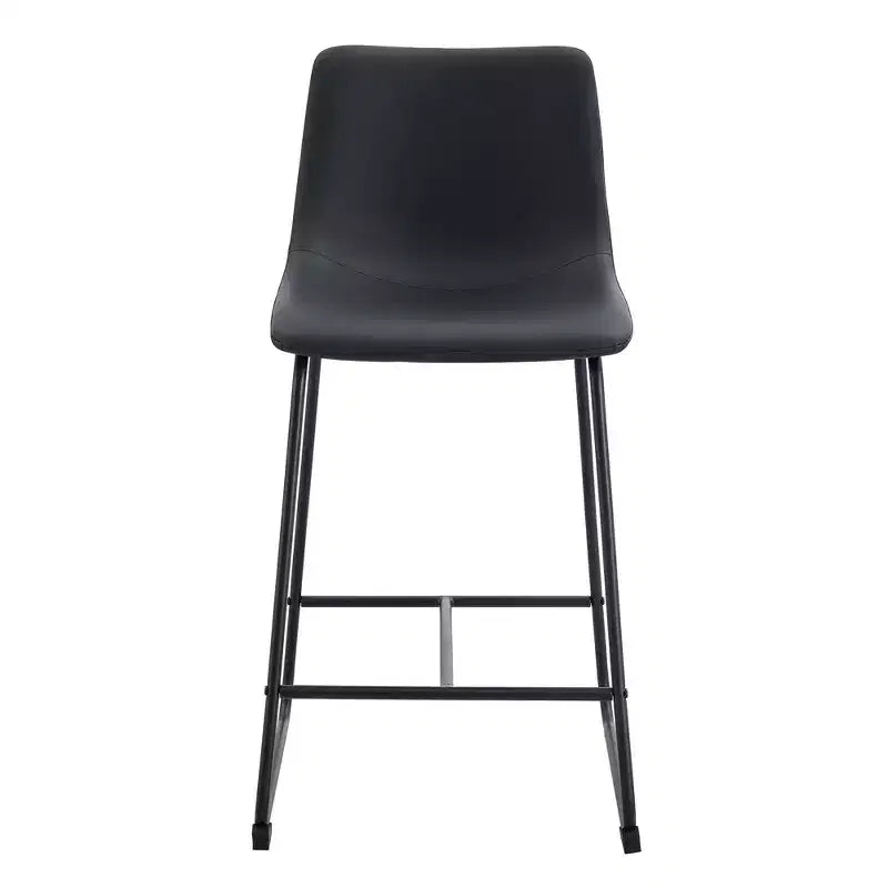 Okak Tabourets de Bar Rétro en Daim, Lot de 2, Tabourets de Comptoir avec Repose-pieds en Fer, Chaises de Cuisine Confortables pour Îlot de Cuisine