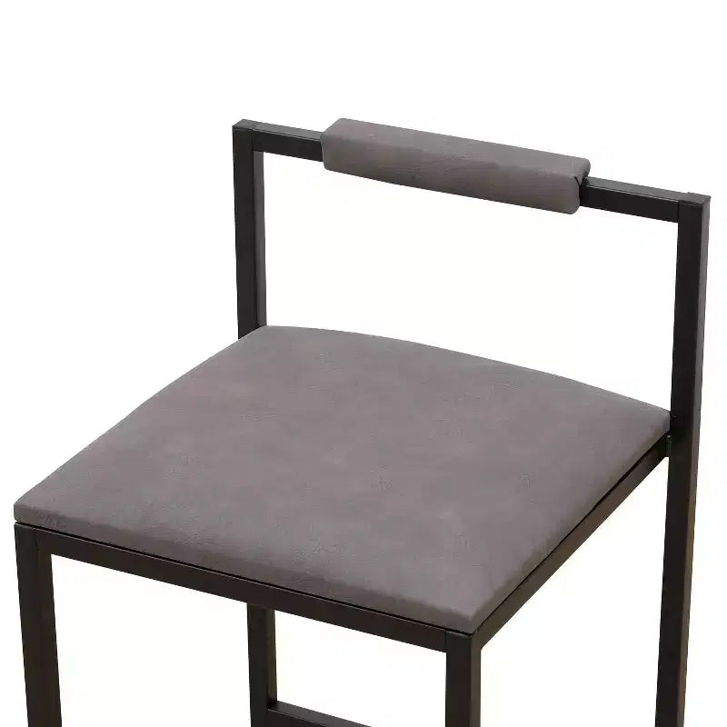 Okak 25 Chaises de bar modernes hauteur comptoir (lot de 2), tabourets de bar avec dossier et repose-pieds, chaises de salle à manger rembourrées pour cuisine