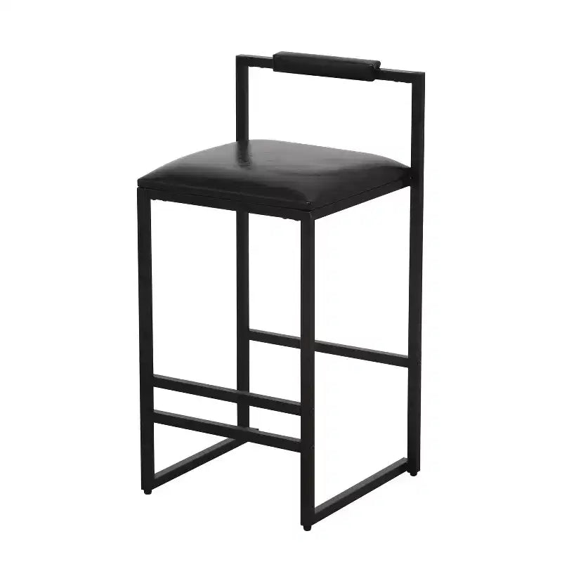 Okak 25 Chaises de bar modernes hauteur comptoir (lot de 2), tabourets de bar avec dossier et repose-pieds, chaises de salle à manger rembourrées pour cuisine