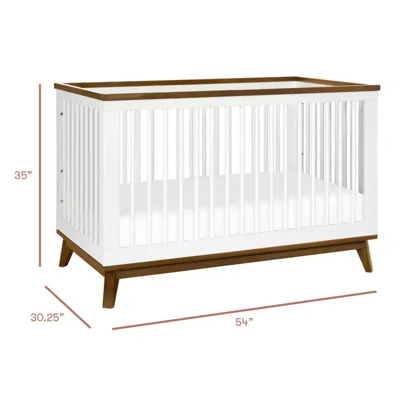 Lit de bébé convertible 3-en-1 Babyletto Scoot avec kit de conversion pour lit de tout-petit