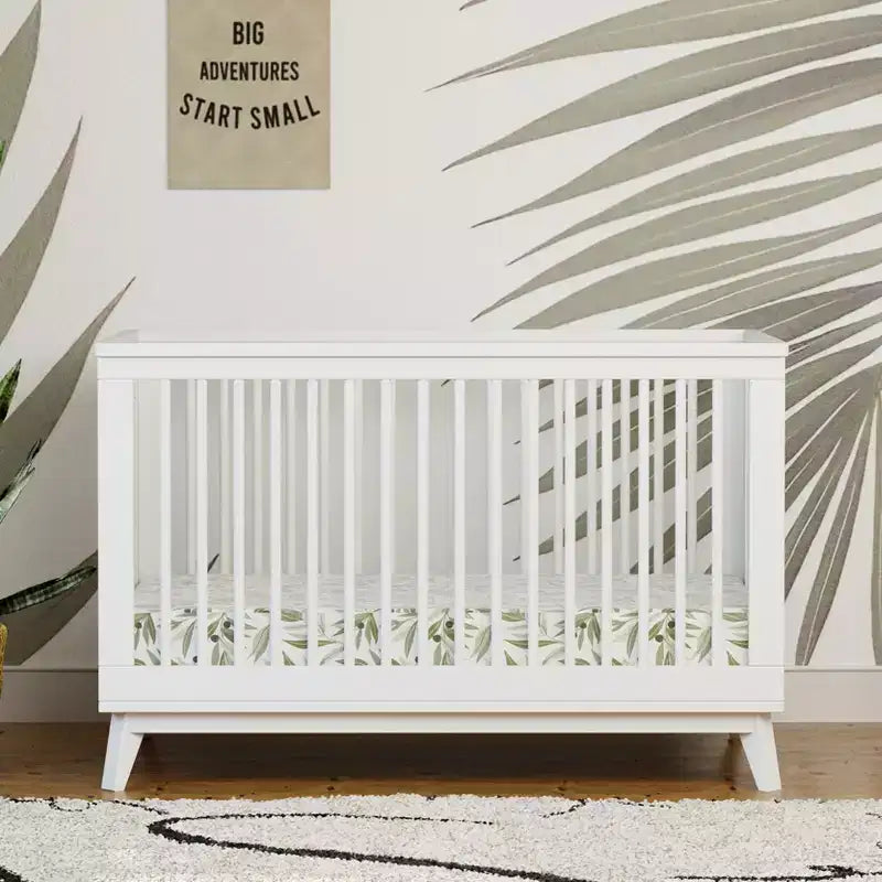 Lit de bébé convertible 3-en-1 Babyletto Scoot avec kit de conversion pour lit de tout-petit