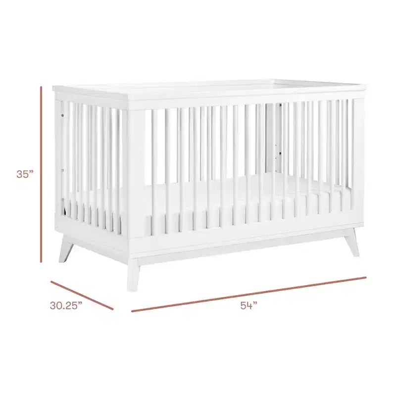 Lit de bébé convertible 3-en-1 Babyletto Scoot avec kit de conversion pour lit de tout-petit