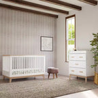 Lit de bébé convertible 3-en-1 Babyletto Scoot avec kit de conversion pour lit de tout-petit