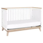 Lit de bébé convertible 3-en-1 Babyletto Scoot avec kit de conversion pour lit de tout-petit