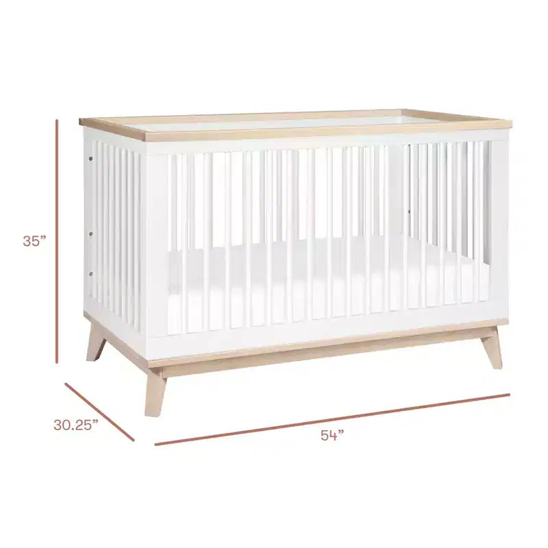 Lit de bébé convertible 3-en-1 Babyletto Scoot avec kit de conversion pour lit de tout-petit