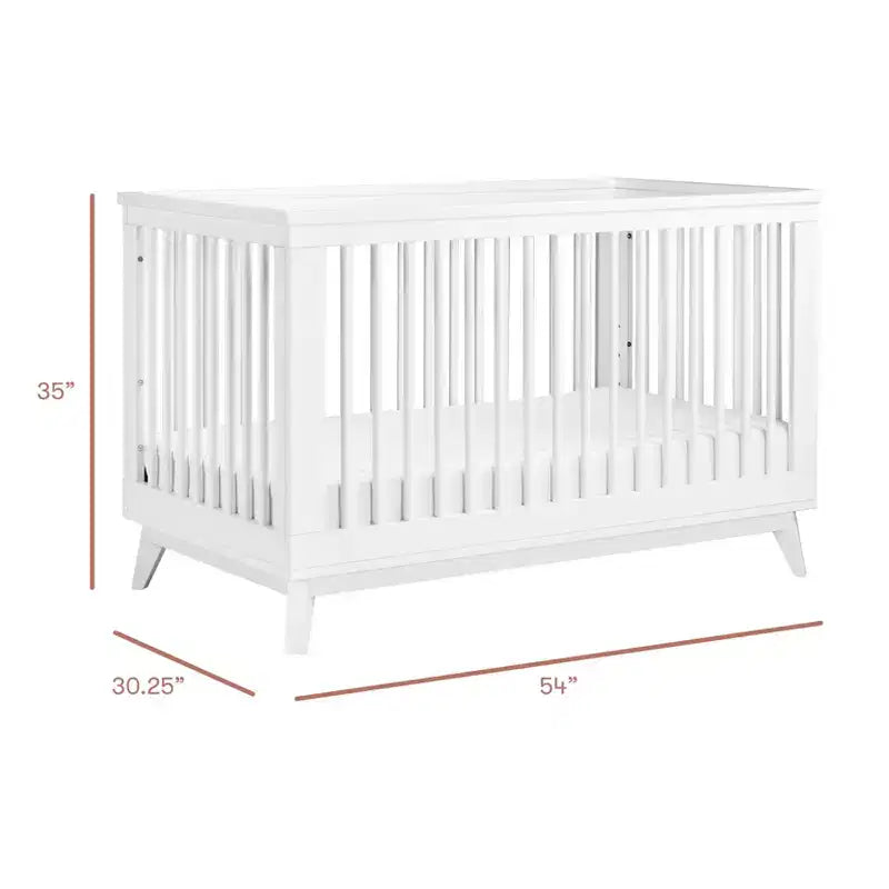 Lit de bébé convertible 3-en-1 Babyletto Scoot avec kit de conversion pour lit de tout-petit