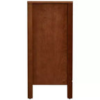 Table d'appoint eHemco Tropical Monstera, style rétro moderne, 41,9 x 35,6 x 78,7 cm, finition noyer antique