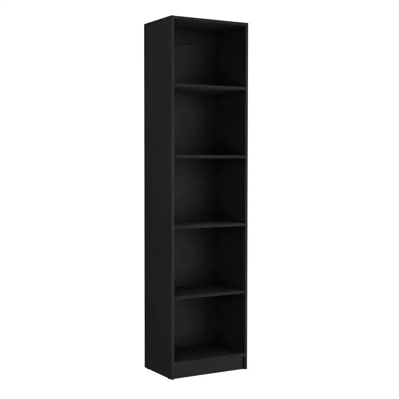 HomeStock 59.1 H. elm Finish 30% Recycled Paper Ladder Bookshelves 3 with Tier Shelves