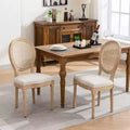 2 Piece Mid Century Upholstered Chairs, Modern Dining Chairs with Breathable Backrest, Wood Frame, for Living Room, Kitchen, Dining Room