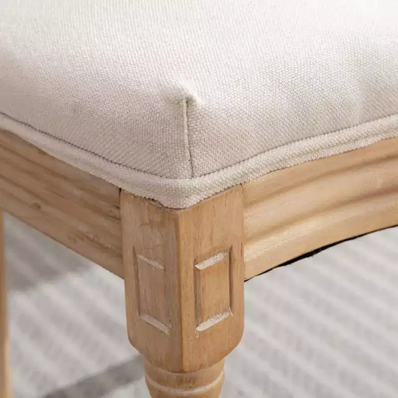 Lot de 2 chaises rembourrées du milieu du siècle, chaises de salle à manger modernes avec dossier respirant, cadre en bois, pour salon, cuisine, salle à manger