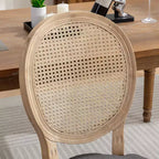 Lot de 2 chaises rembourrées du milieu du siècle, chaises de salle à manger modernes avec dossier respirant, cadre en bois, pour salon, cuisine, salle à manger