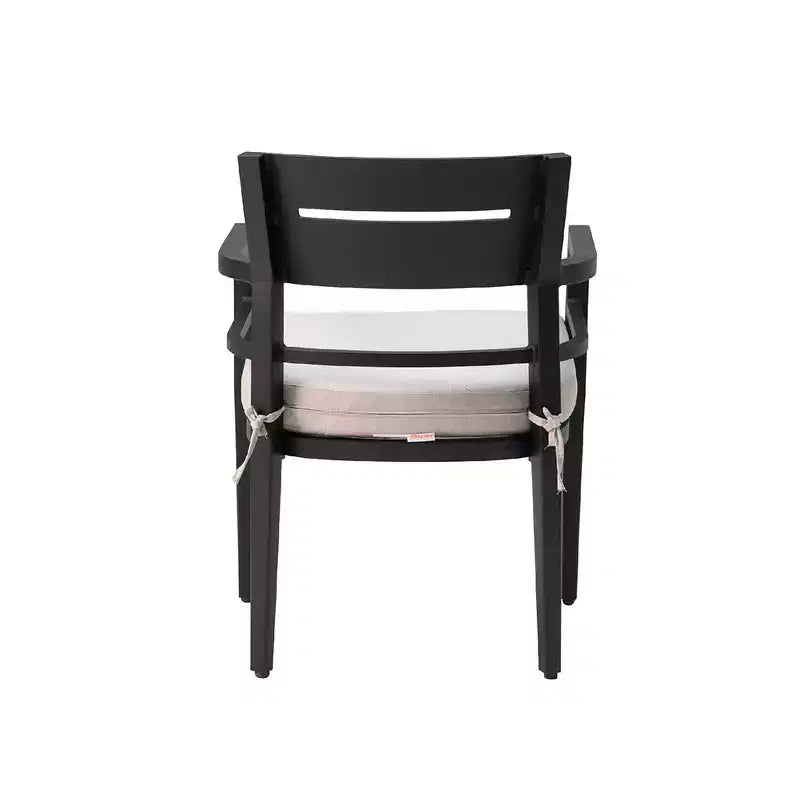 Outdoor Teak Dining Chair with Cushion, Suitable for Patios, Outdoor Spaces, Balconies, Porches, Backyards, and Verandas