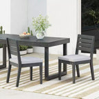 Chaise de salle à manger d'extérieur en teck avec coussin, convient aux patios, espaces extérieurs, balcons, vérandas, arrière-cours et terrasses.