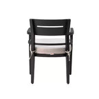 4-Piece Dining Chair Set, Outdoor Patio Dining Chairs, Ergonomic Backrest, Waterproof Cushions, Tapered Leg Design, Ideal for Gardens