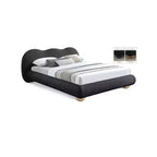 Meridian Furniture,Hyde Boucle Fabric Bed