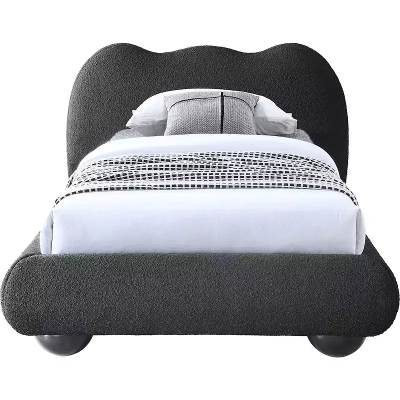Lit en tissu bouclé Hyde, Meridian Furniture