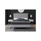 Lit texturé lin Meridian Furniture, Hunter