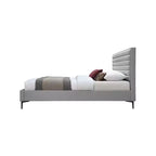 Lit texturé lin Meridian Furniture, Hunter