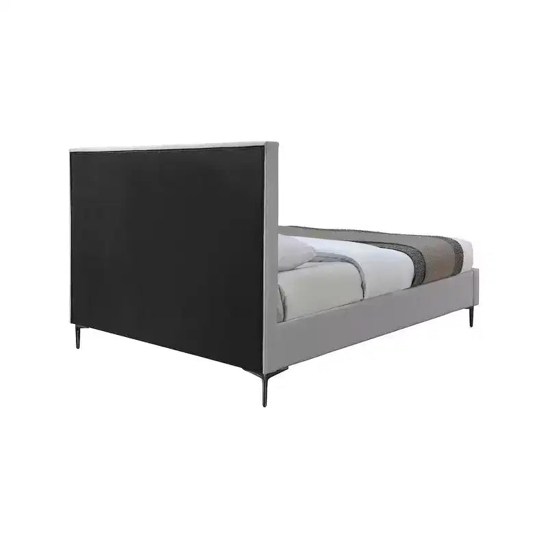 Lit texturé lin Meridian Furniture, Hunter