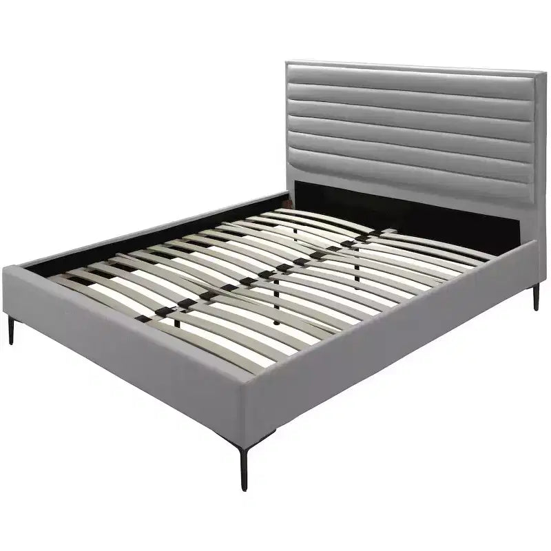 Lit texturé lin Meridian Furniture, Hunter