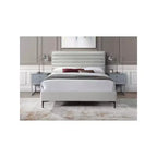 Lit texturé lin Meridian Furniture, Hunter