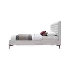 Lit texturé lin Meridian Furniture, Hunter