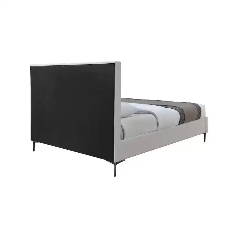 Lit texturé lin Meridian Furniture, Hunter