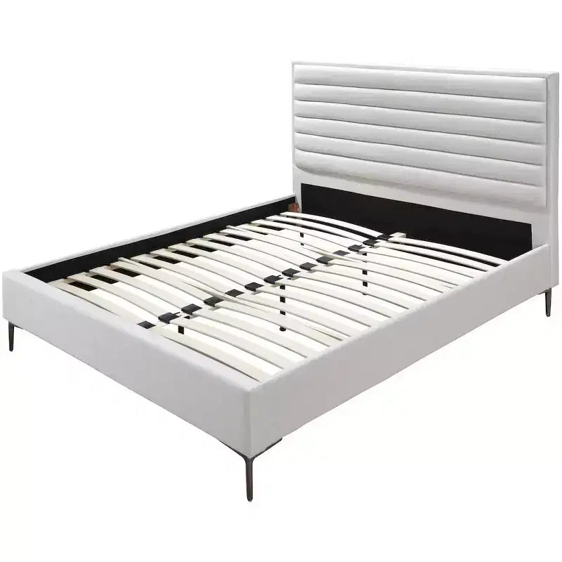 Lit texturé lin Meridian Furniture, Hunter