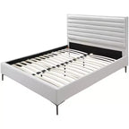 Lit texturé lin Meridian Furniture, Hunter