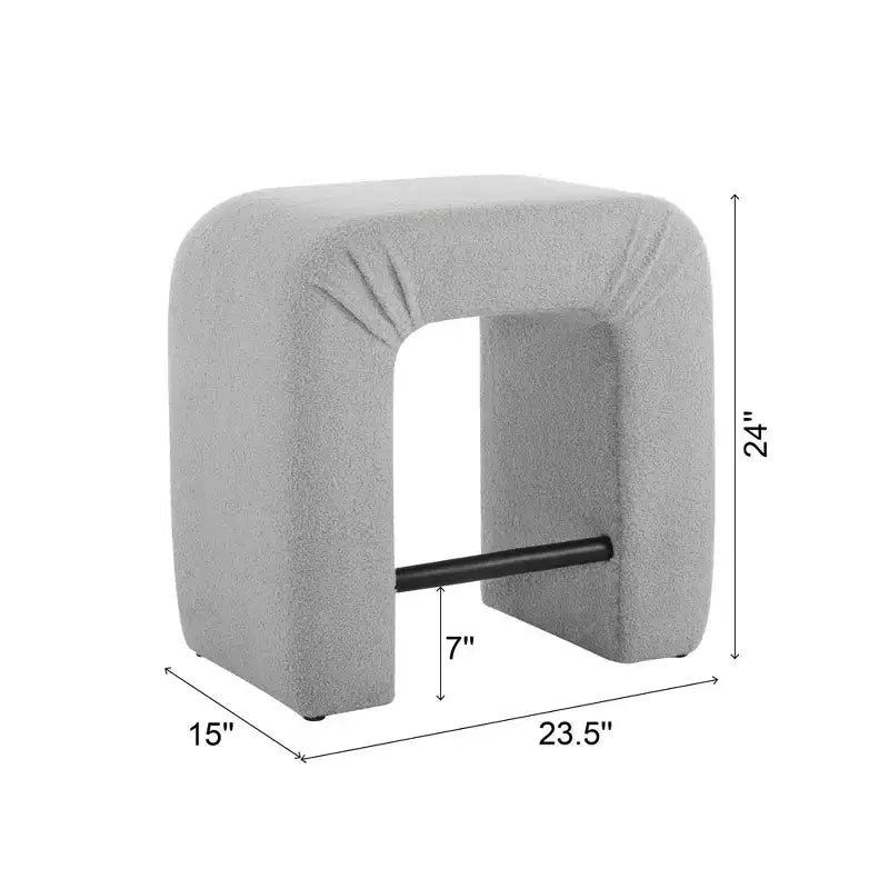 Okak 24 Tabourets de bar en boucle en U inversé Lot de 2, Chaises de salle à manger modernes avec repose-pieds, Tabourets chics pour îlot de cuisine, Salon