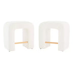 Okak 24 Tabourets de bar en boucle en U inversé Lot de 2, Chaises de salle à manger modernes avec repose-pieds, Tabourets chics pour îlot de cuisine, Salon