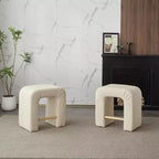 Okak 24 Tabourets de bar en boucle en U inversé Lot de 2, Chaises de salle à manger modernes avec repose-pieds, Tabourets chics pour îlot de cuisine, Salon