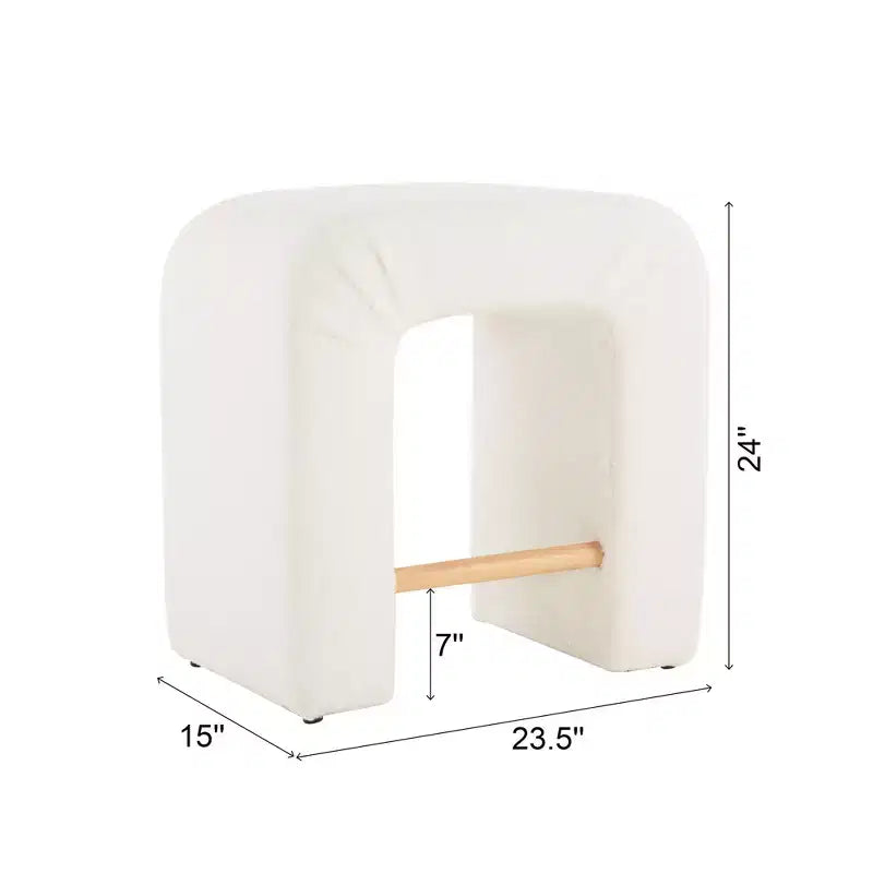 Okak 24 Tabourets de bar en boucle en U inversé Lot de 2, Chaises de salle à manger modernes avec repose-pieds, Tabourets chics pour îlot de cuisine, Salon