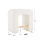 Okak 24 Tabourets de bar en boucle en U inversé Lot de 2, Chaises de salle à manger modernes avec repose-pieds, Tabourets chics pour îlot de cuisine, Salon
