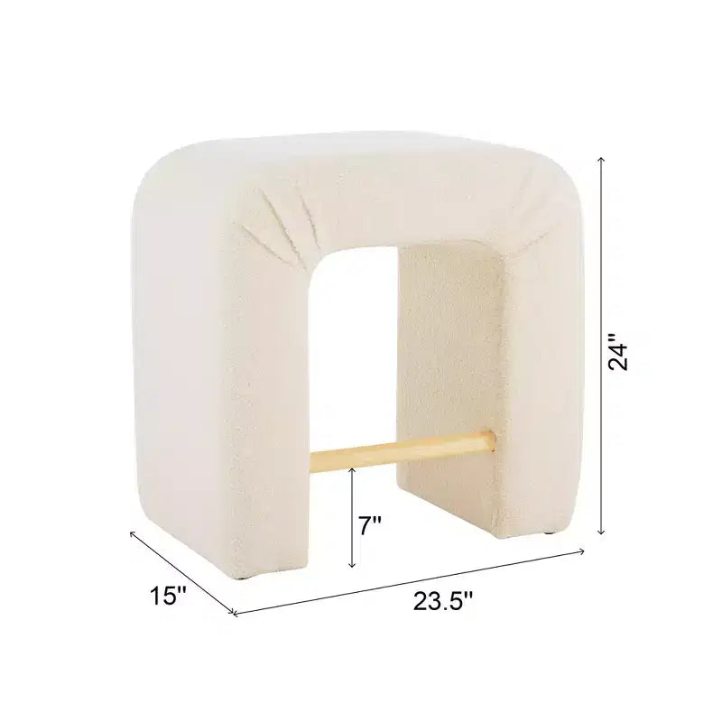 Okak 24 Tabourets de bar en boucle en U inversé Lot de 2, Chaises de salle à manger modernes avec repose-pieds, Tabourets chics pour îlot de cuisine, Salon