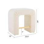 Okak 24 Tabourets de bar en boucle en U inversé Lot de 2, Chaises de salle à manger modernes avec repose-pieds, Tabourets chics pour îlot de cuisine, Salon