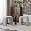 Okak 24 Tabourets de bar en boucle en U inversé Lot de 2, Chaises de salle à manger modernes avec repose-pieds, Tabourets chics pour îlot de cuisine, Salon