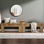 Banc d'entrée en bois Lantine de 7 po, banc d'entrée de ferme, banc de bout de lit intérieur pour salon, chambre à coucher, couloir, assemblage facile, brun chêne