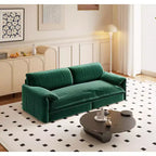 MAYEERTY Canapé-lit escamotable Queen 66, canapé-lit convertible 3-en-1 avec rangement latéral, causeuse multifonctionnelle en velours pour salon et chambre à coucher