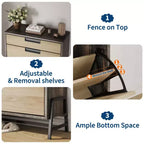 Meuble de rangement pour chaussures avec 3 tiroirs basculants, organiseur d'entrée dissimulé, étagère à chaussures étroite autoportante pour couloir et salon