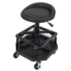 COZONY Rolling Mechanic Stool, 300 Lbs Capacity Heavy Duty Garage Seat with Wheels for Auto Repair Shop