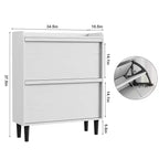 Meuble à chaussures Acekool en bois, tiroirs basculants, étagères réglables, rangement à chaussures dissimulé et peu encombrant pour entrée, couloir