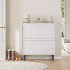 Meuble à chaussures Acekool en bois, tiroirs basculants, étagères réglables, rangement à chaussures dissimulé et peu encombrant pour entrée, couloir