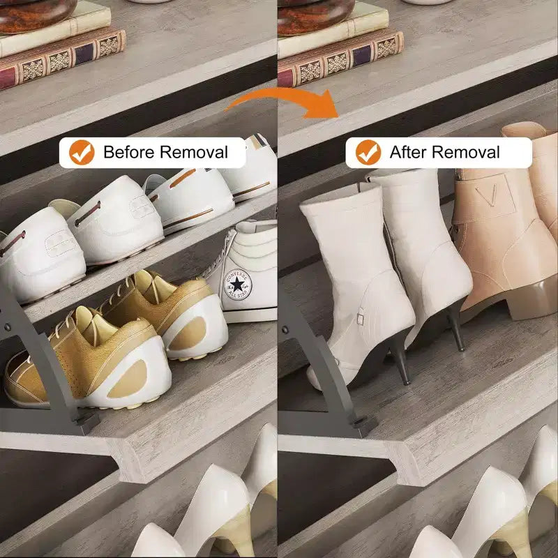 Meuble à chaussures Acekool en bois, tiroirs basculants, étagères réglables, rangement à chaussures dissimulé et peu encombrant pour entrée, couloir