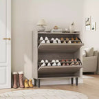 Meuble à chaussures Acekool en bois, tiroirs basculants, étagères réglables, rangement à chaussures dissimulé et peu encombrant pour entrée, couloir