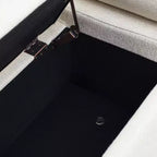 Banc de rangement rembourré Homy Casa avec accoudoirs cylindriques, banc ottoman de chambre ou d'entrée moderne avec rangement caché, vert émeraude